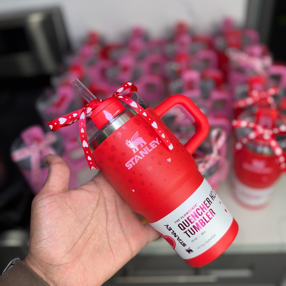Stanley Valentines Day Heart 20 oz Target Exclusive Ruby Hearts Tumbler